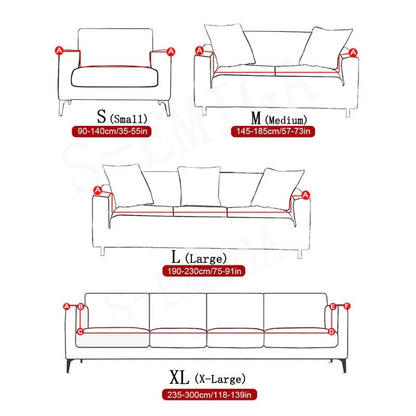 Modern non-slip colorful elastic sofa cover | Brehn
