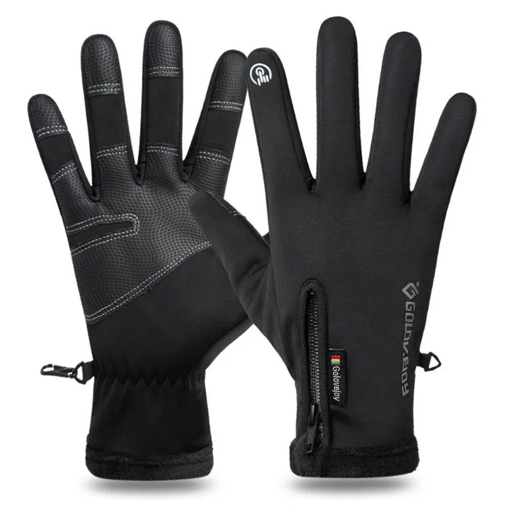 Skanto Skanto | IronRide Motorcycle Winter Gloves | Waterproof & Windproof | Fleece Lined & Touchscreen Compatible | Tactical Design