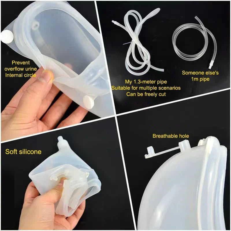 BowLift | Silicone Adults Urine Collector with Catheter Bag