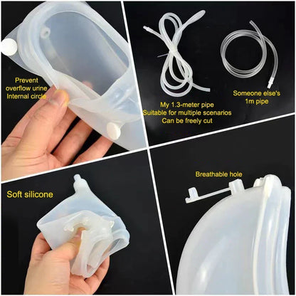 BowLift | Silicone Adults Urine Collector with Catheter Bag