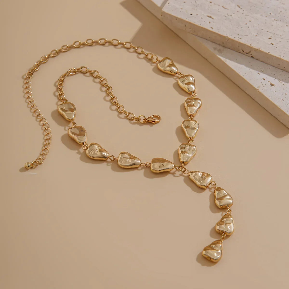 Karnz | Modern Stone Inspired Lariat Necklace