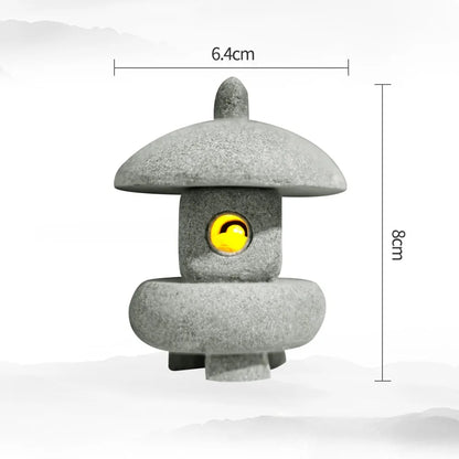 Skanto | Mini Pagoda ZenStone | Sandstone Decoration | For Garden, Bonsai & Zen Oases | Handmade