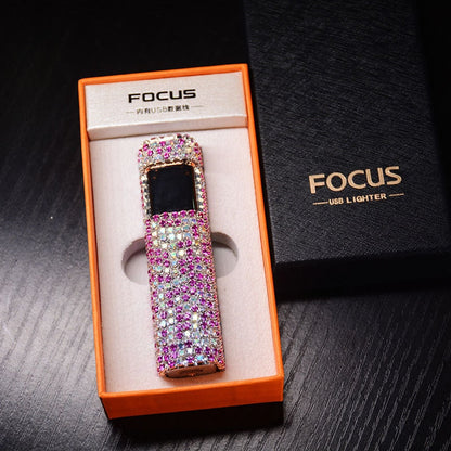 Brehn | Sparkle Stone Rhinestone Rechargeable Portable Lighter