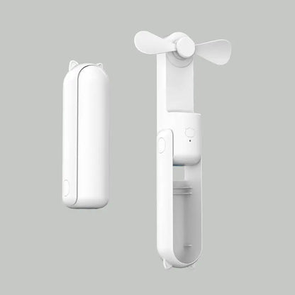 New Handheld Portable Mini Fan - Creative, Three-Speed Adjustable, Solid Color, USB Rechargeable Small Fan | Skanto