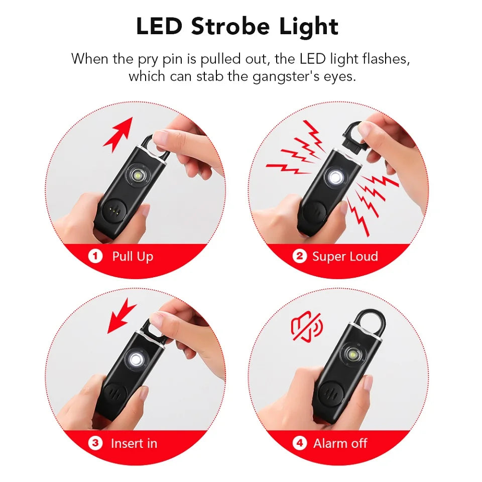 Emergency Self-Defense Alarm Keychain | Skanto