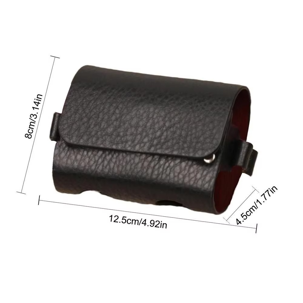 BowLift | PU Leather Golf Ball Waist Pouch Outdoor Storage Case with Clip