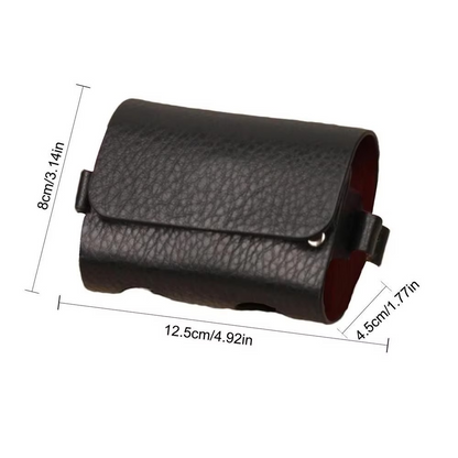 BowLift | PU Leather Golf Ball Waist Pouch Outdoor Storage Case with Clip