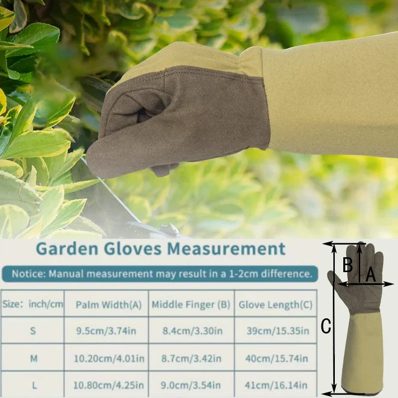 BowLift | Garden Gloves FLORAHAND | Thornproof & Breathable | Long Rose Gloves for Women | 1 Pair