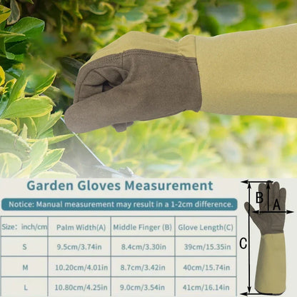 BowLift | Garden Gloves FLORAHAND | Thornproof & Breathable | Long Rose Gloves for Women | 1 Pair