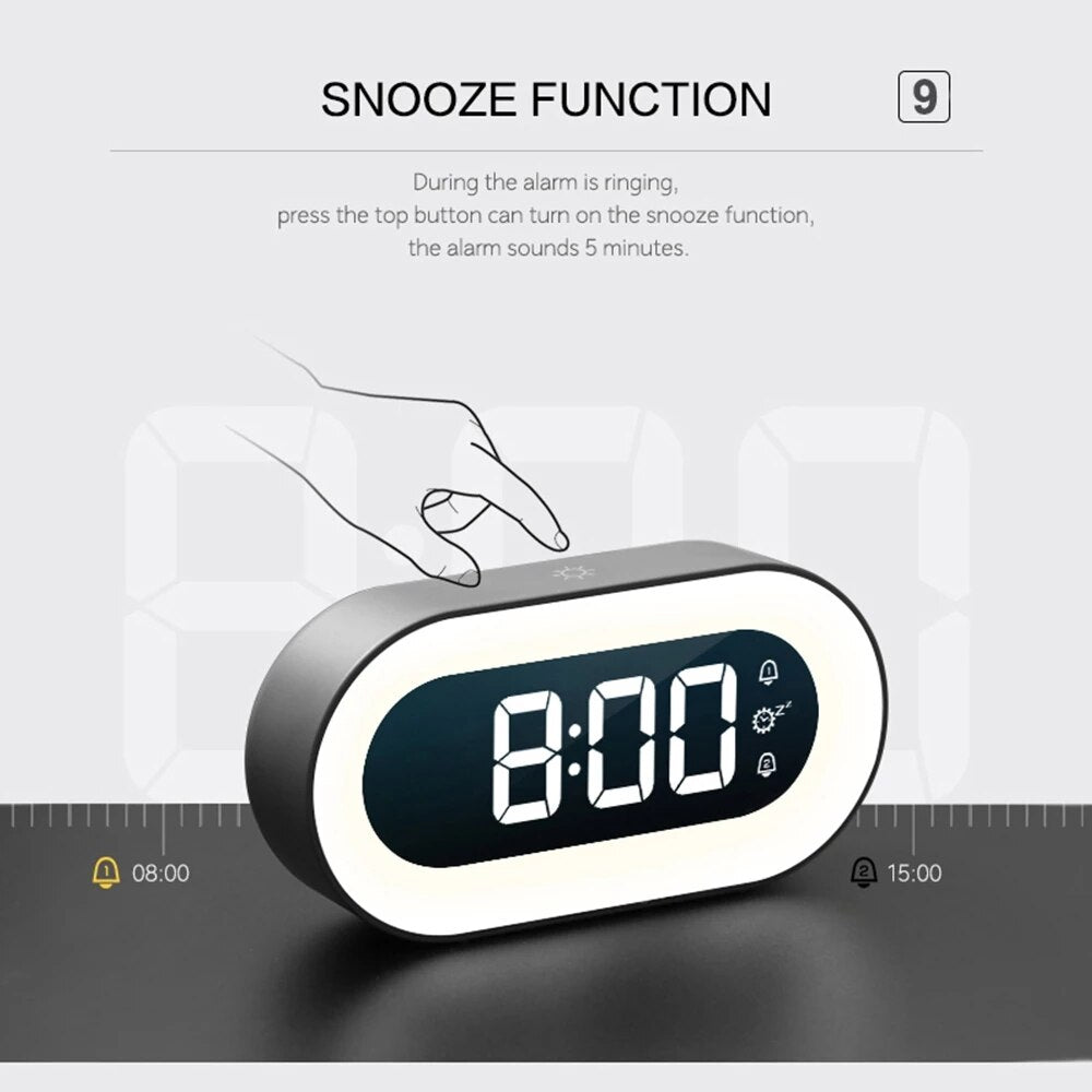 Vivolux | Digital alarm clock with night light - Lumino