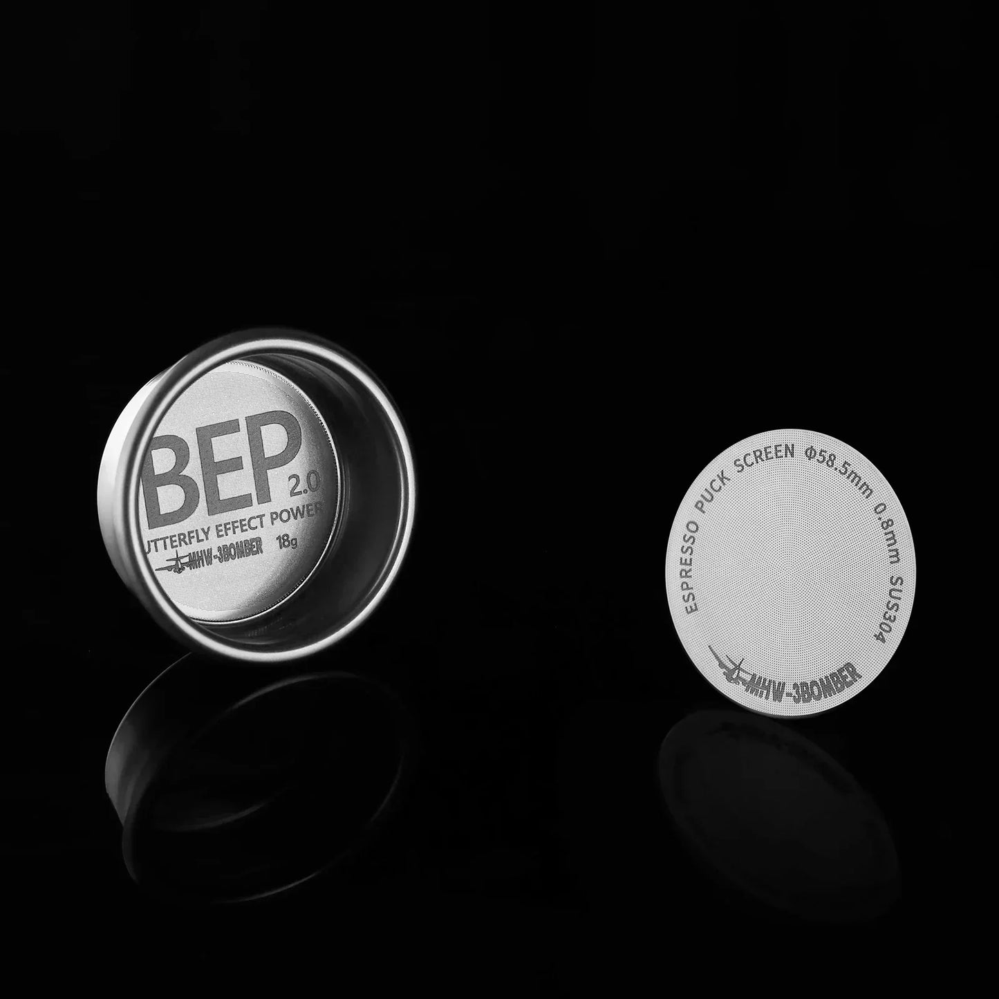 MHW-3BOMBER 51/53/58.5mm Espresso Puck Screen Double-Layer Metal Coffee Reusable Filter