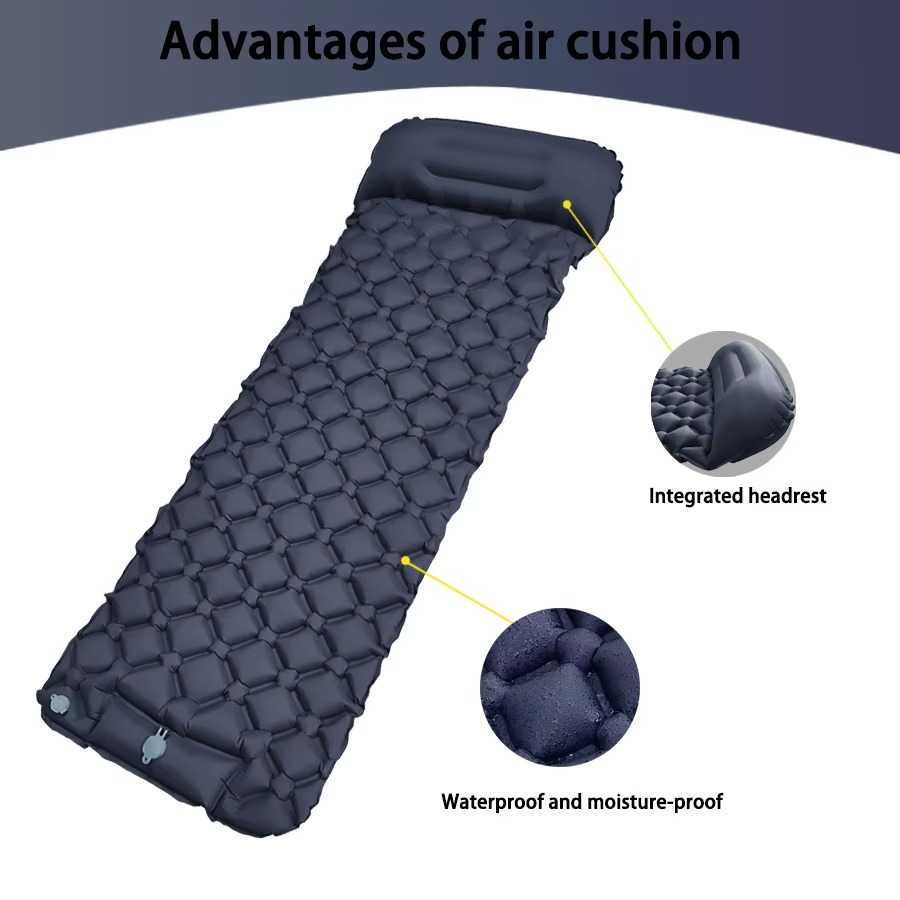Skanto Skanto | Ultra-Comfort Inflatable Camping Mattress with Integrated Pillow and Pump