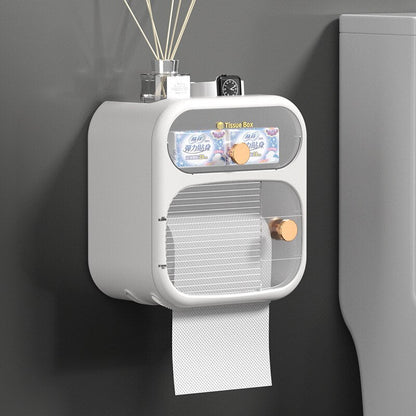 BowLift | MultiBox Wall-Mounted Toilet Paper Towel Storage Box