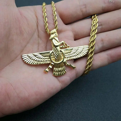 BowLift | Zoroastrian Faravahar / Ahura Mazda Pendant Necklaces