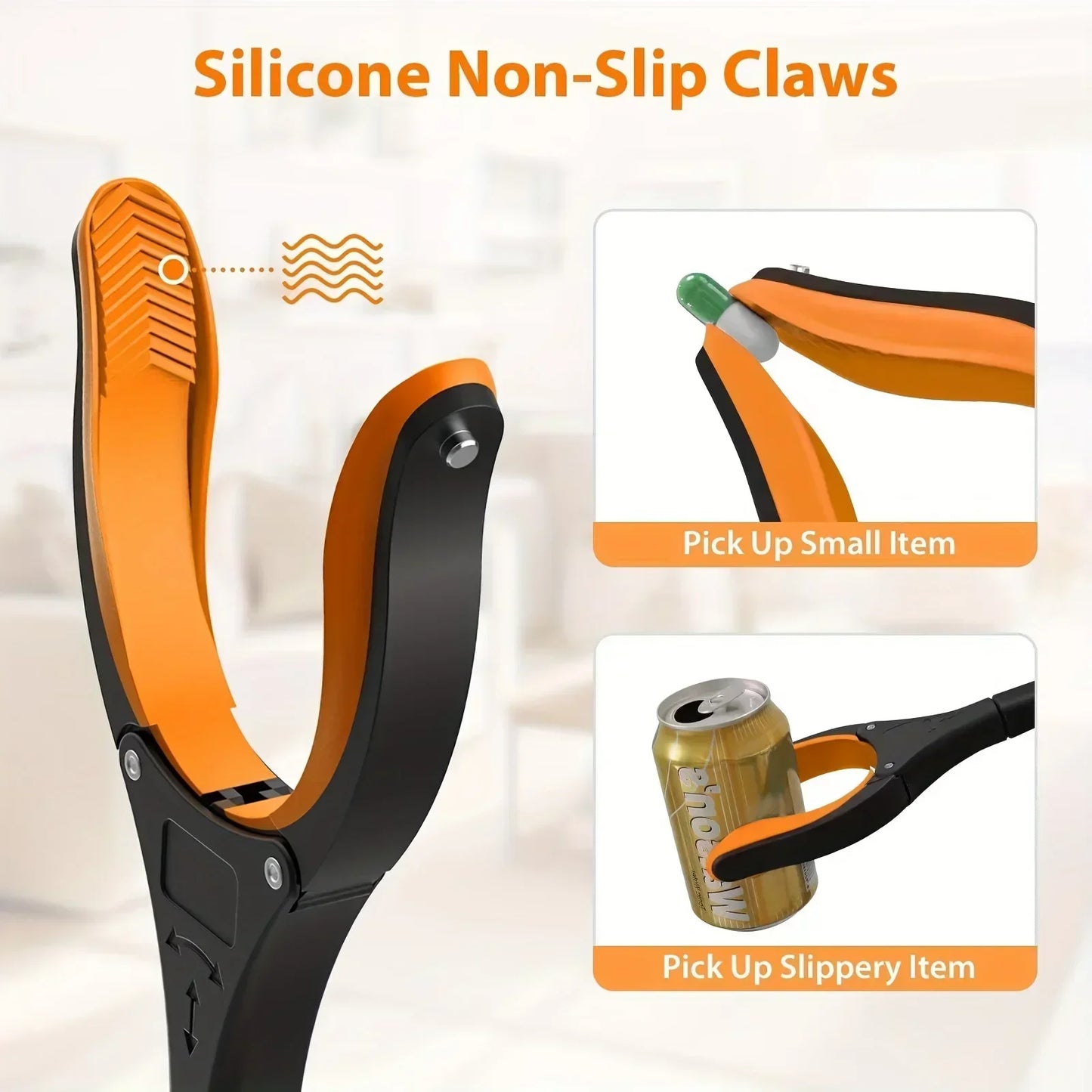Skanto | 32-inch Grabber Tool – Lightweight, Sturdy 360° Rotating Clamp for Seniors, Pickup Tool