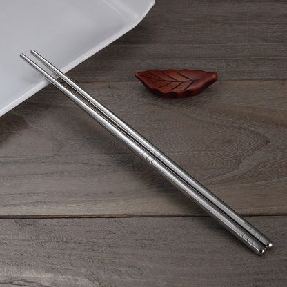 Deluxe Stainless Steel Chopstick Set – 5 Pairs for Elegant Dining