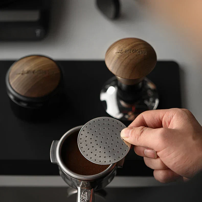 MHW-3BOMBER 51/53/58.5mm Espresso Puck Screen Double-Layer Metal Coffee Reusable Filter