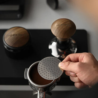 MHW-3BOMBER 51/53/58.5mm Espresso Puck Screen Double-Layer Metal Coffee Reusable Filter