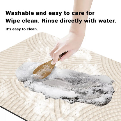 Skanto | Super Absorbent Non-Slip Bath Mat Quick-Drying Shower Rug