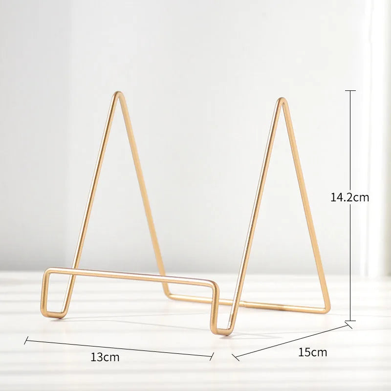 Skanto | Iron Art Multi-Use Display Stand: Versatile Magazine, Dishware, Photo, and Book Holder for Home Decor
