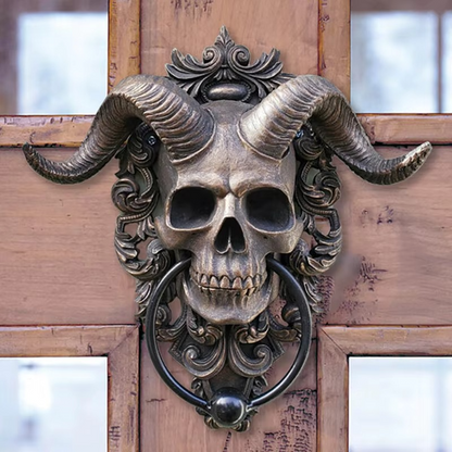 BowLift | Resin Gothic Goat Skull Door Knocker