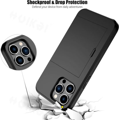 Karnz | LuxShield iPhone Case with Card Holder | Slim Design | Card Storage | Protection & Style
