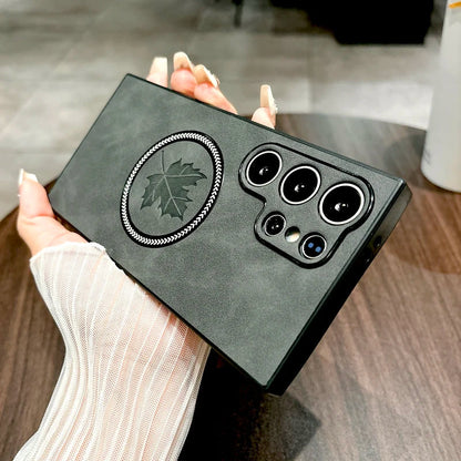 Sandsberg | Leather Samsung Galaxy Magnetic Wireless Charging Case
