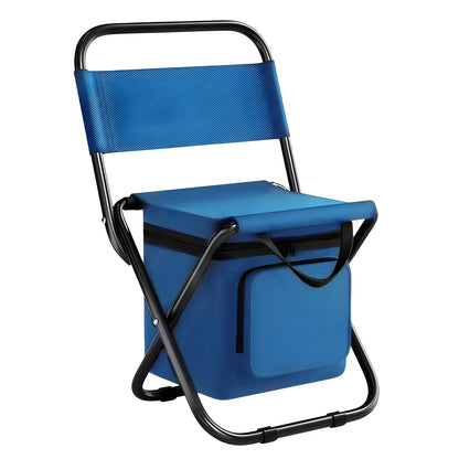 Built-in Cooling Bag Portable Folding Outdoor Stool | Bowlift