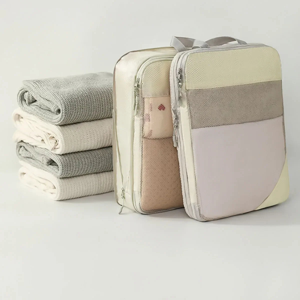Skanto | PackNest Compression Organizer Set | 5-Piece | Space-Saving & Water-Repellent | Ideal for Travel & Everyday Use
