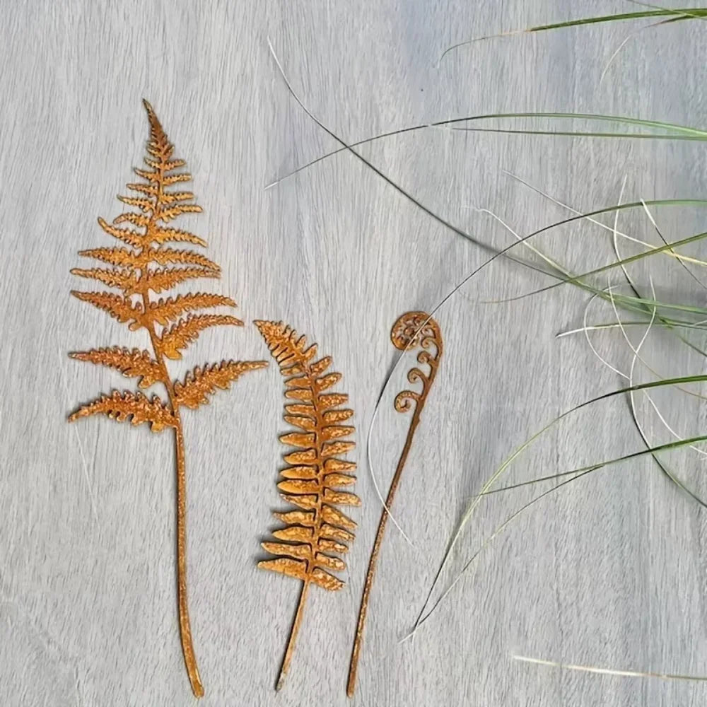 BowLift | FERROBLATT Rust decoration leaf sculpture | Metal garden stake for outdoors & indoors | Weatherproof & stylish | Autumn decoration for garden & home