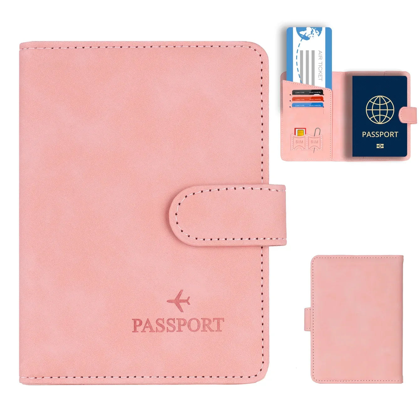 BowLift | Passport holder Travello | RFID protection | Real leather look | For women & men