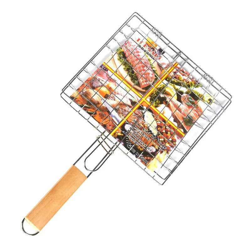 BowLift | BBQGrid | Portable grill grid with handle | Ideal for fish, vegetables & shrimp | Stainless steel