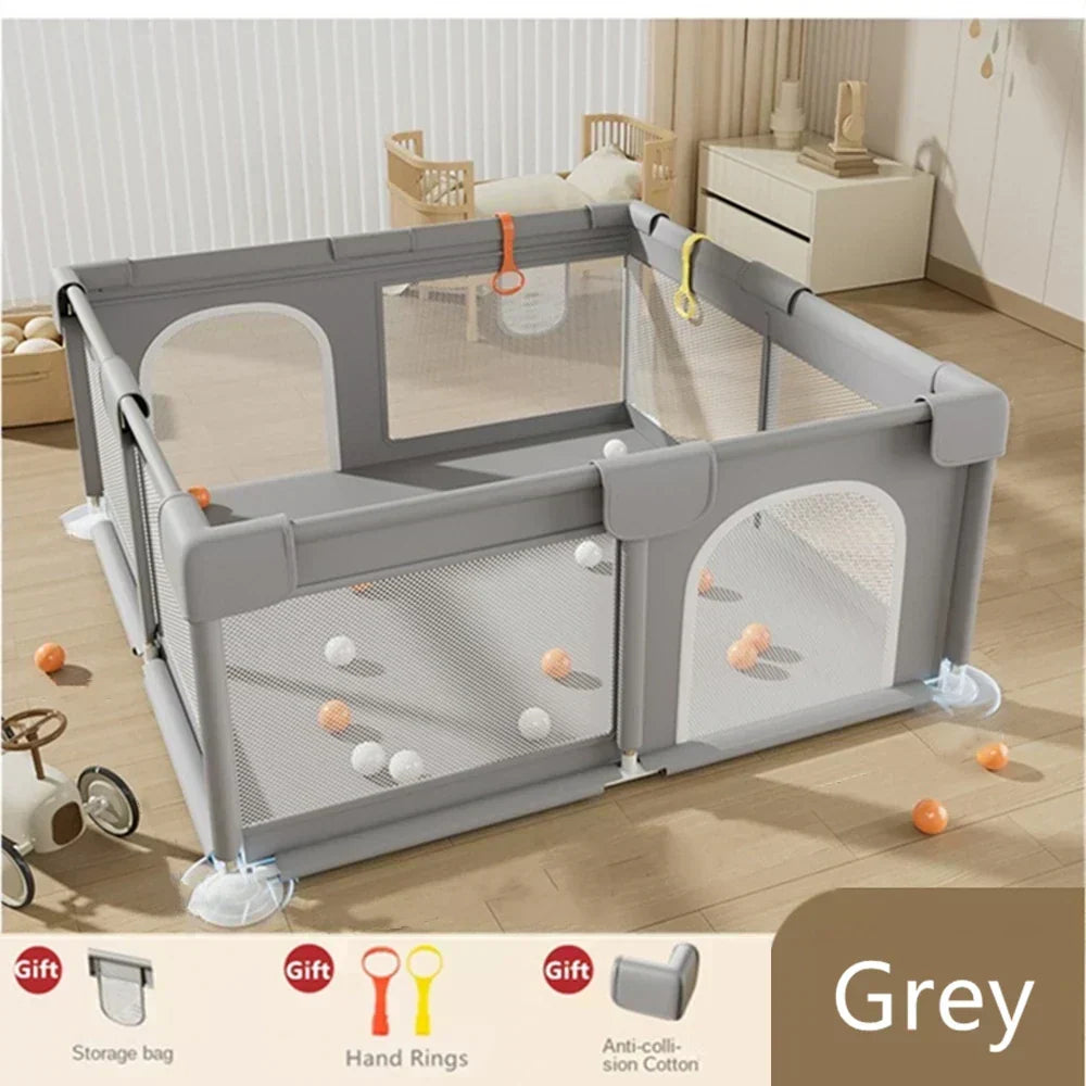 Large Baby and Toddler Playpen - Safe Foldable Play Area for Indoor and Outdoor | Skanto