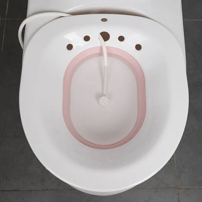 Skanto | Hemorrhoid Sitz Bath for Postpartum & Pregnant Women - Foldable, Hanging, Large Volume Private Care Solution