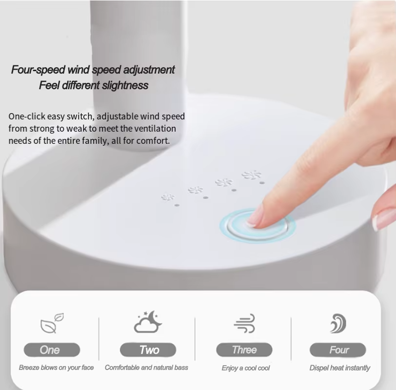 BowLift | USB Desktop Oscillating Fan with Adjustable Head and Powerful Airflow