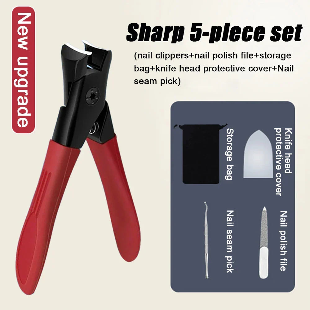 Skanto | 2023 New Anti-Splash Nail Clipper - Large Easy Nail Trimmer for Thick and Hard Nails, Household Items