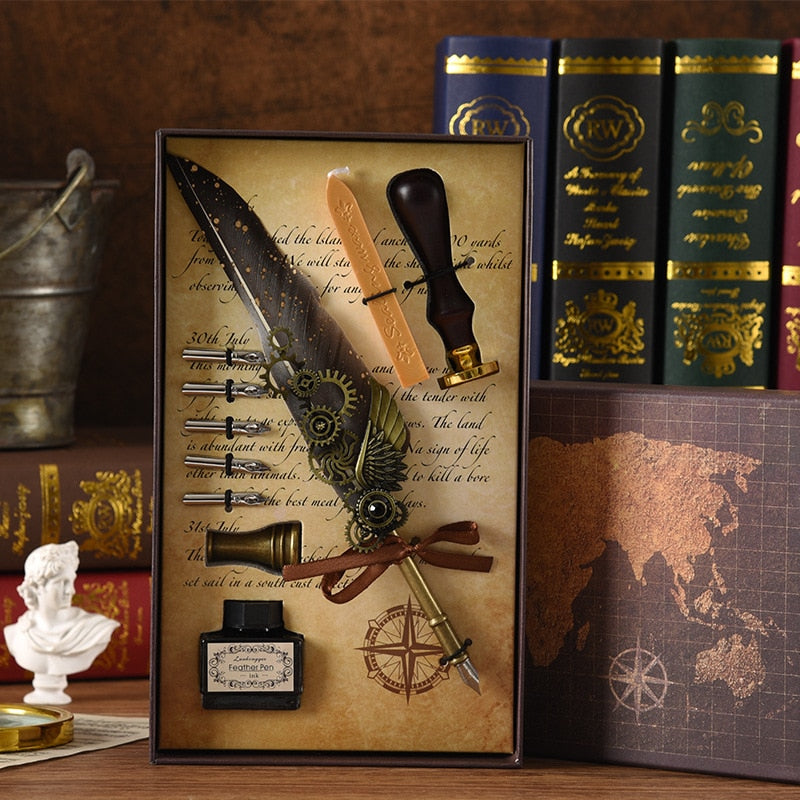 Brehn | Phoenix Feather Mechanical Calligraphy Pen Set