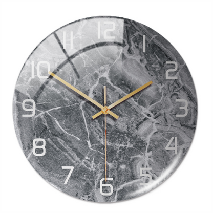 BowLift | Stylish Marble Wall Clock with Silent Mechanism