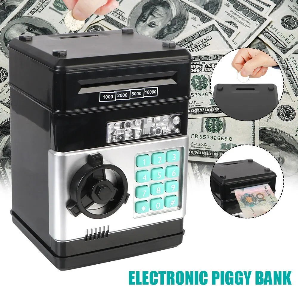 Skanto | Electronic Piggy Bank with Automatic Mini-Safe, Password Lock, and Coin Counter – The Ultimate Gift for Kids!