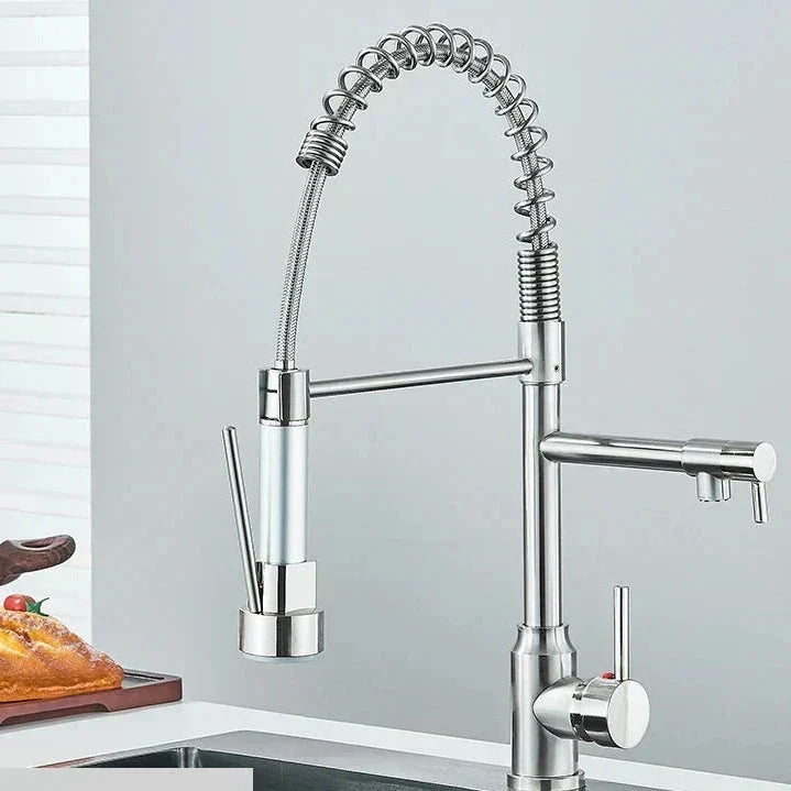 Skanto | NickelFlex Kitchen Faucet | 360° Rotation | Stainless Steel
