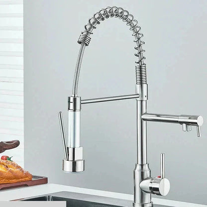 Skanto | NickelFlex Kitchen Faucet | 360° Rotation | Stainless Steel