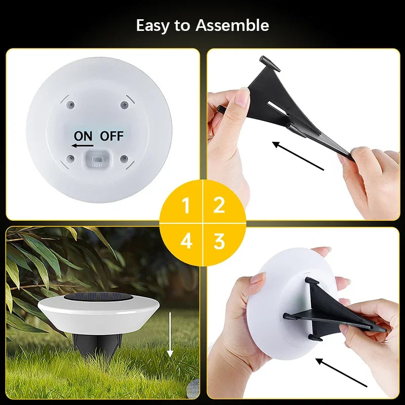 Solar Outdoor Path 4-piece Lights Brehn