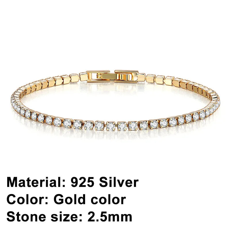 Brehn | Tennis Bracelet – Shine with Attitude: Sterling Silver Elegance and Hip-Hop Flair!