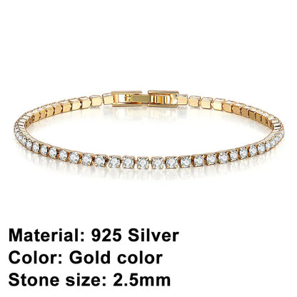 Brehn | Tennis Bracelet – Shine with Attitude: Sterling Silver Elegance and Hip-Hop Flair!