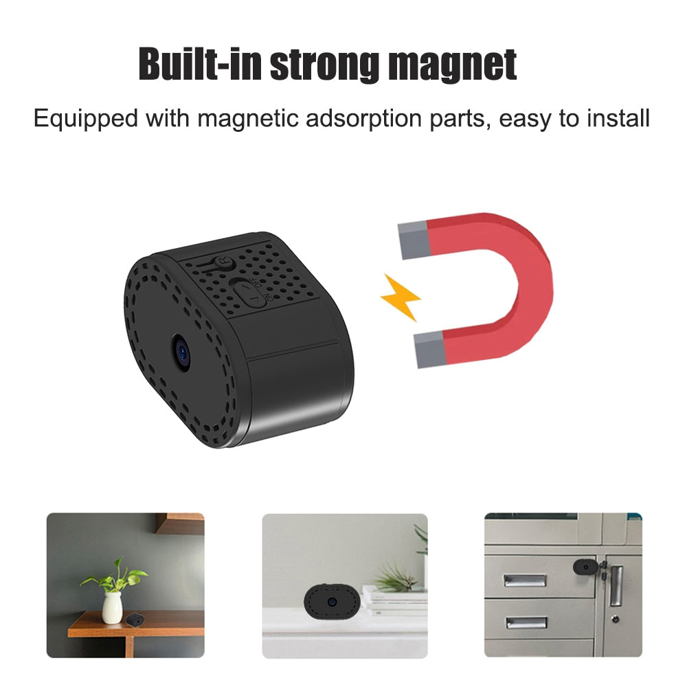 Skanto | Magnetic Day Night Mini Wireless Camera IP Recorder