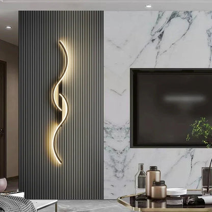 BowLift | LumiStripes | Modern LED Wall Lamp | Minimalist Wall Lamp in Stripe Design | Indoor Lighting for Bedroom & Living Room