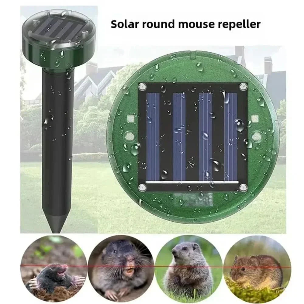 Skanto | ULTRAGUARD ULTRASONIC PEST REPELLER – Ultrasonic Pest Repeller with LED Light – Weather-Resistant and Battery-Powered for Garden and Outdoor Use