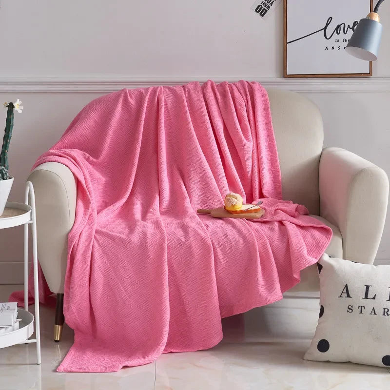 Skanto | Aurelina Cotton Gauze Throw | 100% Cotton | Breathable & Skin-Friendly | Perfect for Sofa, Bed & Office