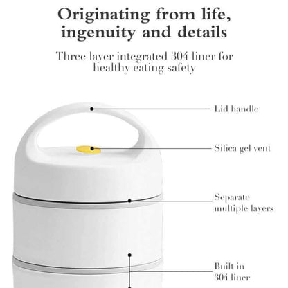 BowLift | LunchBuddy Premium Lunch Box | Leak-Proof & Sustainable | Bento Box with Compartments | Ideal for Work & School