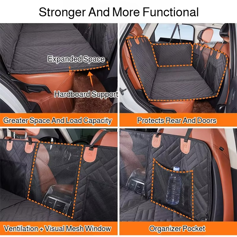 Skanto | Ultimate Waterproof Dog & Cat Car Seat Cover & Back Seat Extender